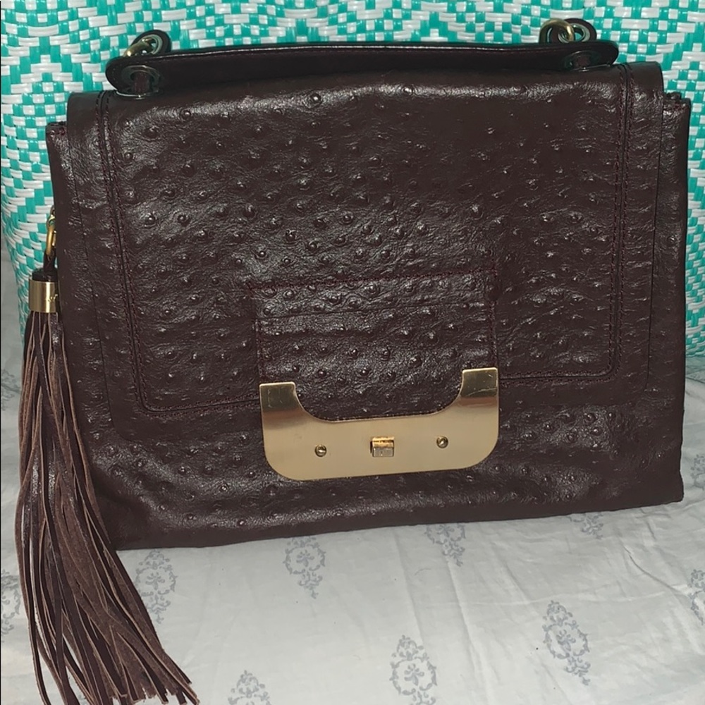 Dianne Von Fustenberg Ostrich bag.